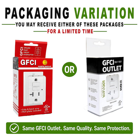 (20 AMP-1 Pack) GFCI Outlet WR White – Tamper Resistant, Weather Resistant GFI Receptacle with Self-Test, LED Indicator,UL Listed, Easy Install – Ground Fault Outlet for Outdoor Use & Bathroom