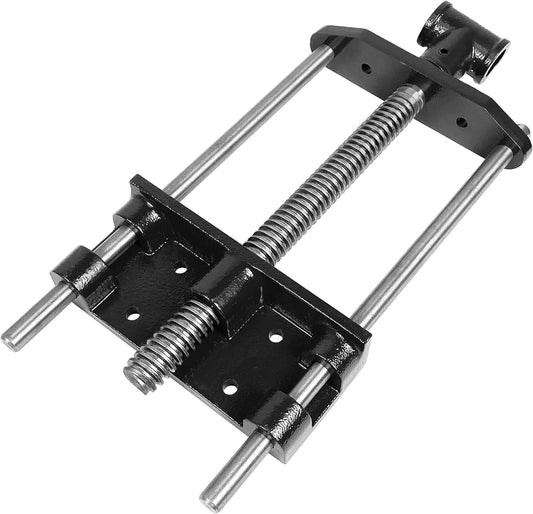(R) Woodworking Bench Vise, Heavy Duty Front Screw Vise for Workbench Chrome plating Leg Vise Hardware Woodworking (7IN)