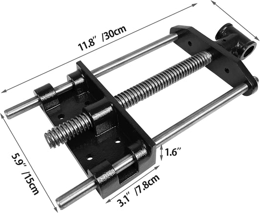 (R) Woodworking Bench Vise, Heavy Duty Front Screw Vise for Workbench Chrome plating Leg Vise Hardware Woodworking (7IN)