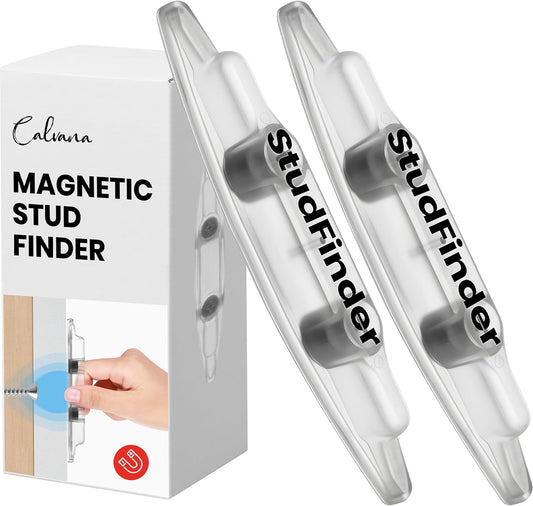 (2-Pack) Upgraded Magnetic Stud Finder - No Battery Wall Scanner with Extra Powerful Magnets for Deep Detection on Wood & Metal Studs in Drywall, Not for Plaster Walls